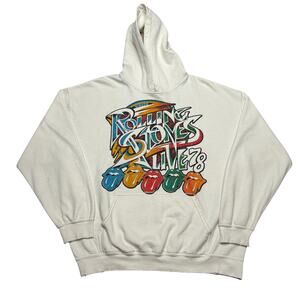 Madeworn Rolling Stones Live 78 Tour Hoodie Men's Large Vintage Punk